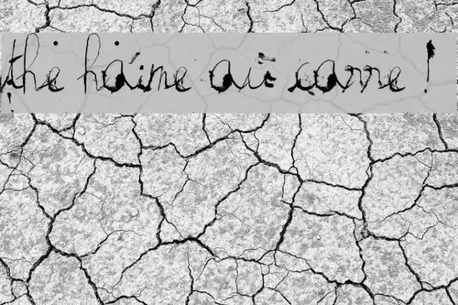 the haine au carre ! Font examples