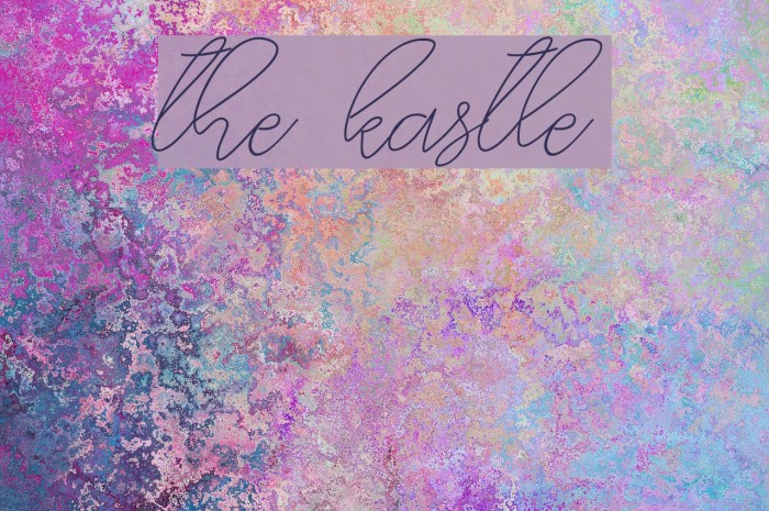 the kastle Font examples