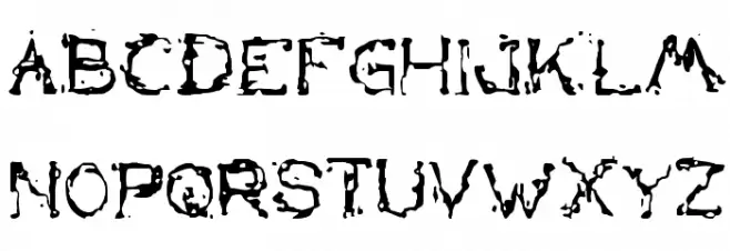 the lazy dog Schriftart Groß