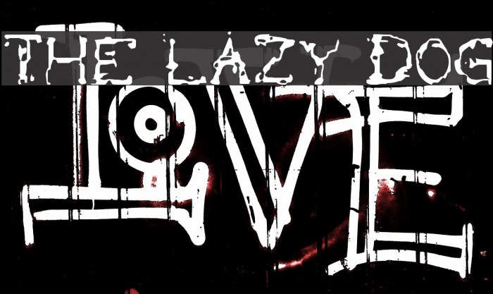 the lazy dog Font examples