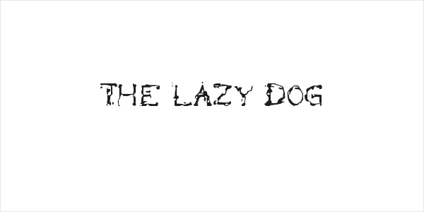 the lazy dog Logo