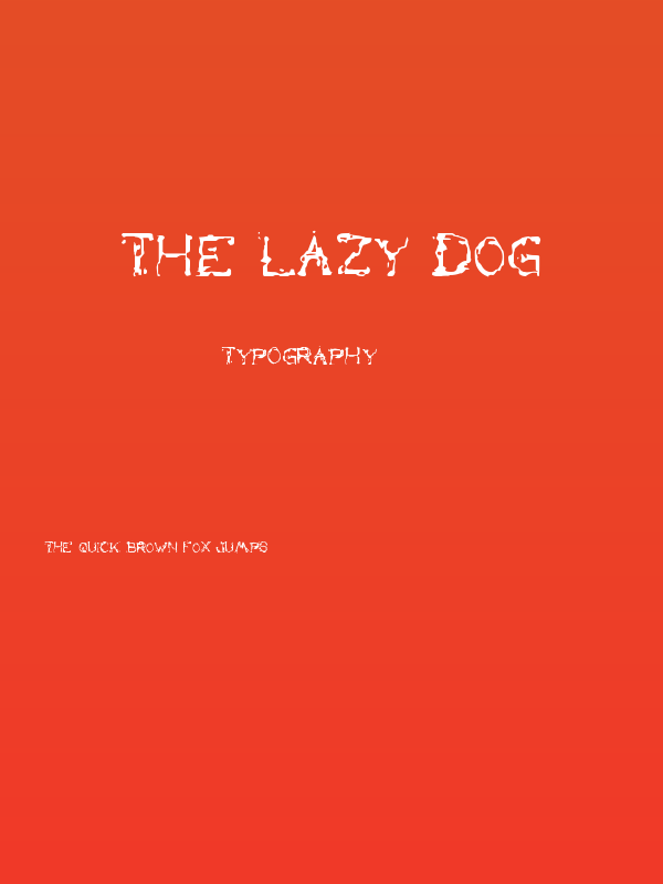the lazy dog Poster