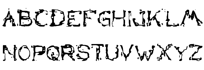 the lazy dog Font LOWERCASE