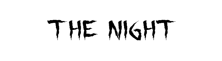 the night  नि: शुल्क फ़ॉन्ट्स डाउनलोड