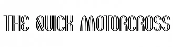 the quick motorcross  font caratteri gratis
