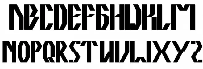 the quick Schriftart Groß