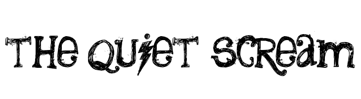 the quiet scream  Free Fonts Download