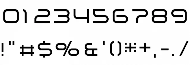 the rush Regular Font OTHER CHARS