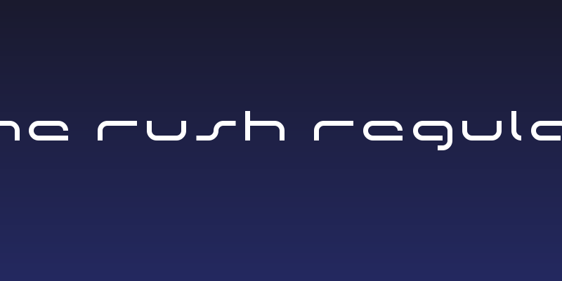 the rush Regular Social Header