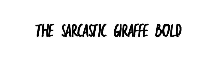 the sarcastic giraffe Bold  baixar fontes gratis