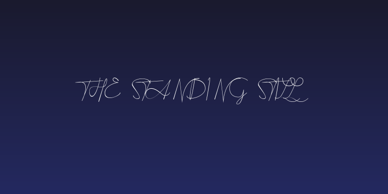 the standing still Social Header