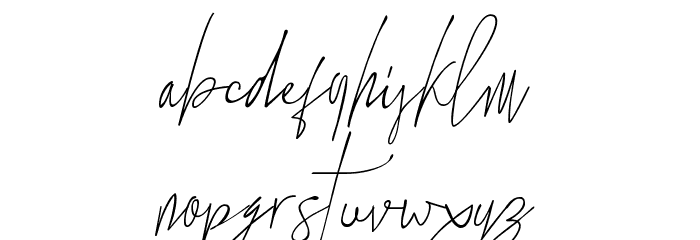 the standing still Font LOWERCASE