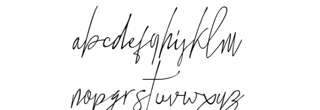 the standing still Font LOWERCASE