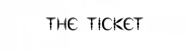 the ticket  font caratteri gratis