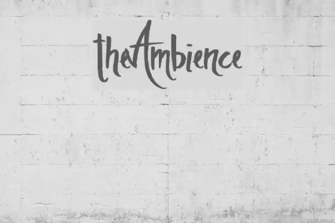 theAmbience फ़ॉन्ट examples