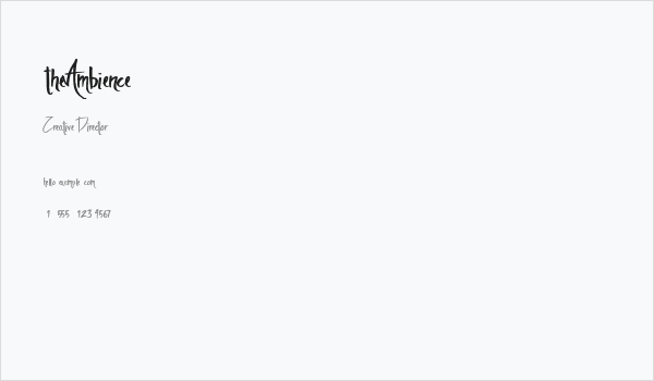 theAmbience Business Card