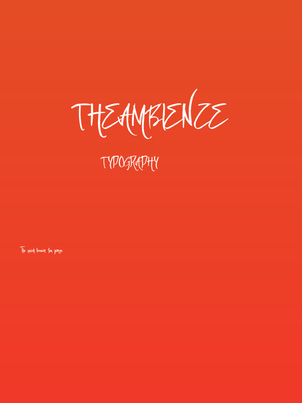 theAmbience Poster