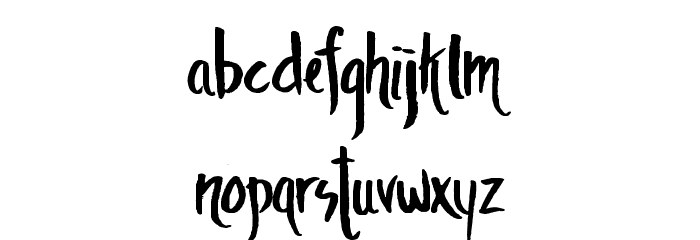 theAmbience Font LOWERCASE