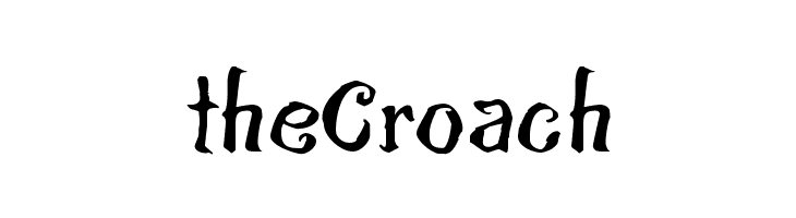 theCroach  Frei Schriftart Herunterladen