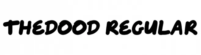 theDood Regular  تنزيل الخطوط