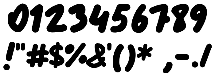 theDood Regular Font OTHER CHARS