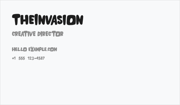 theInvasion Business Card