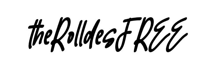 theRolldesFREE  Frei Schriftart Herunterladen