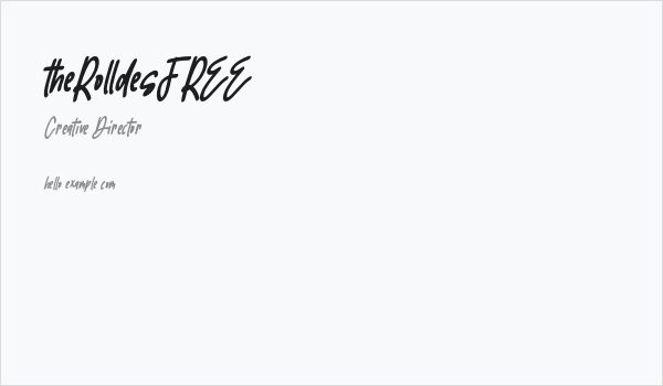 theRolldesFREE Business Card