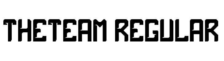 theTeam Regular  Скачать бесплатные шрифты