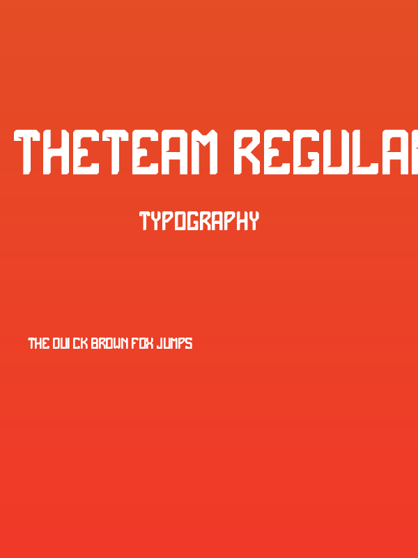 theTeam Regular Poster