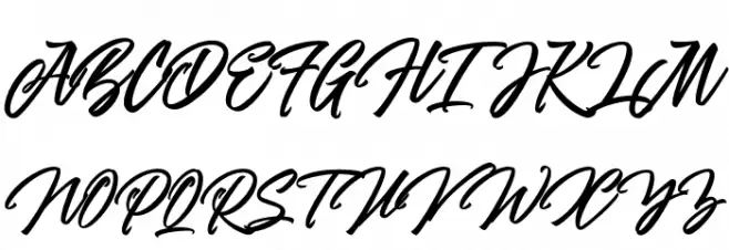theWoofeyScript フォント 大文字