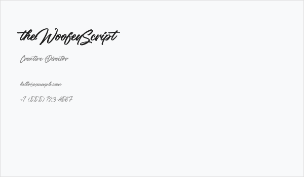 theWoofeyScript Business Card