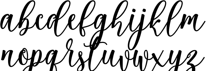 theella Font LOWERCASE