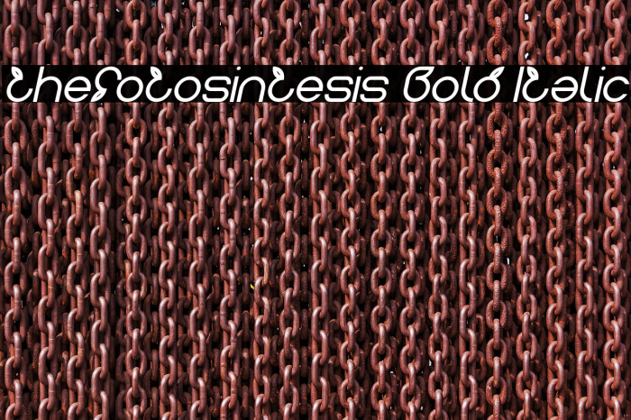 thefotosintesis Bold Italic Fonte examples