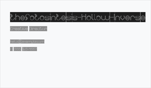 thefotosintesis-Hollow-Inverse Business Card