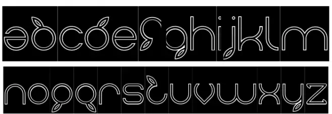 thefotosintesis-Hollow-Inverse Caratteri MINUSCOLO