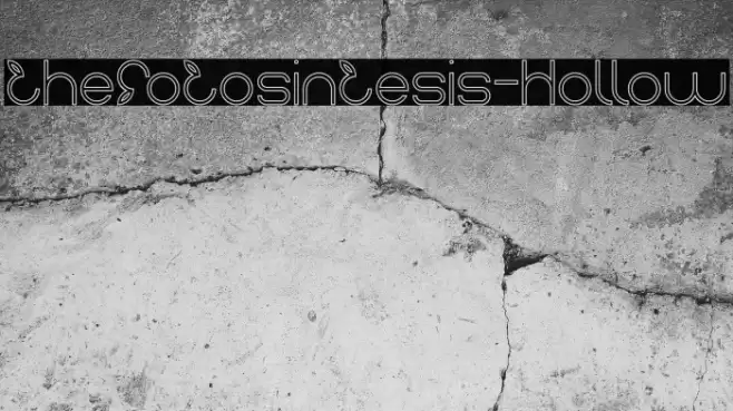 thefotosintesis-Hollow Caratteri examples