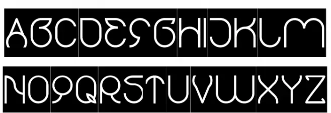 thefotosintesis-Inverse フォント 大文字