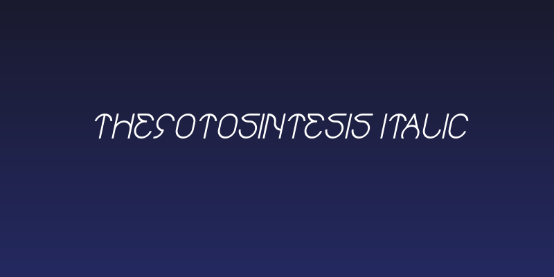 thefotosintesis Italic Social Header