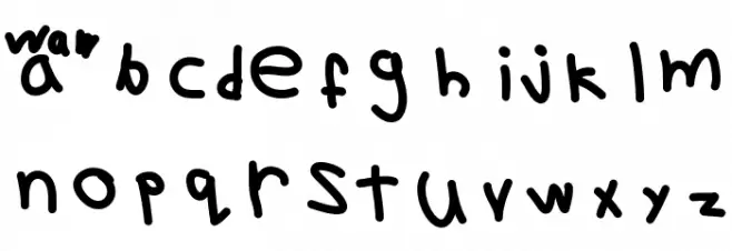theinvertedfont Caratteri MAIUSCOLE