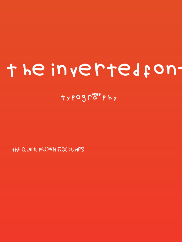 theinvertedfont Poster