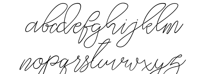 thekastle Font LOWERCASE
