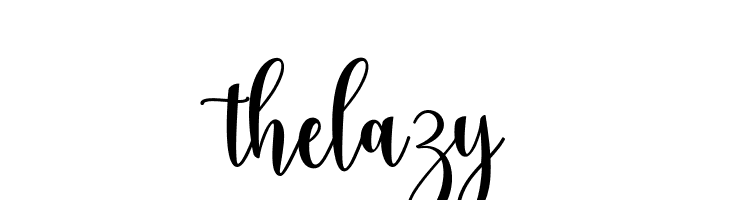 thelazy  नि: शुल्क फ़ॉन्ट्स डाउनलोड
