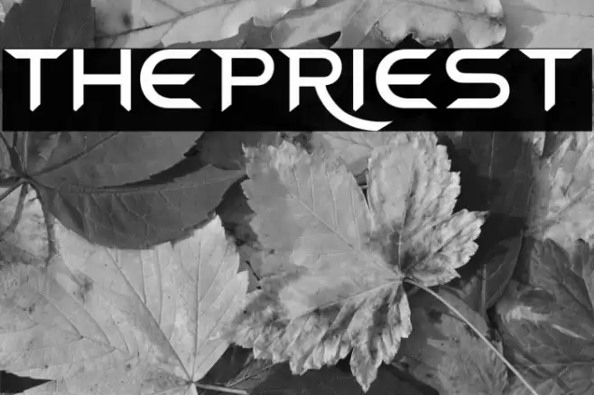 thepriest Font examples