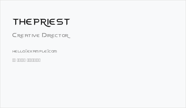 thepriest Business Card