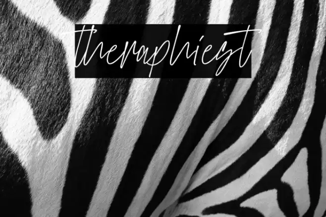 theraphiest Font examples