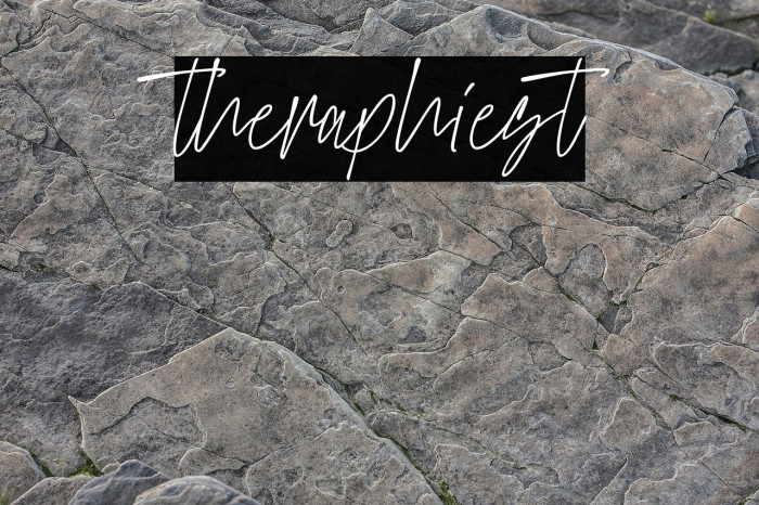 theraphiest Font examples