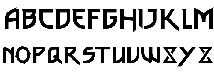 thewitcher Font LOWERCASE