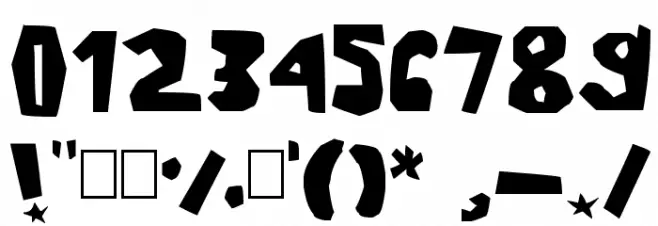 thick Schriftart Anderer Schreiben