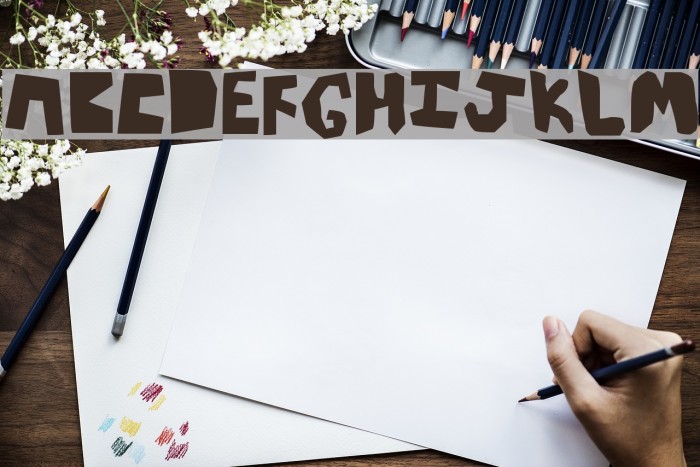 thick Schriftart examples